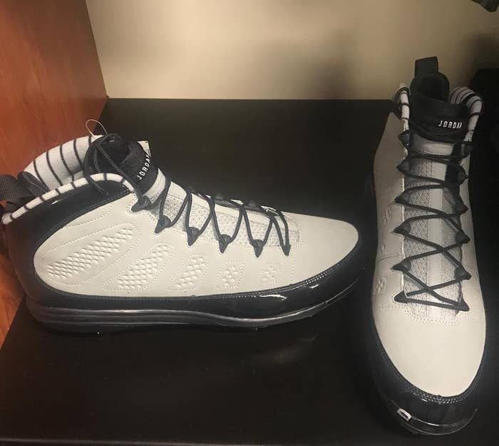 Dellin Betances Air Jordan 9 Yankees Cleats