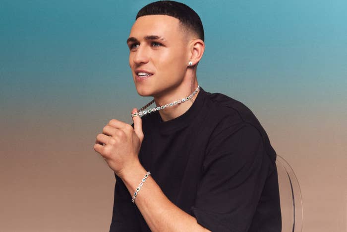 a image of footballer phil foden for cernucci&#x27;s campaign