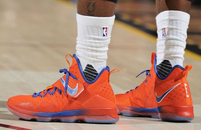 LeBron James Nike LeBron 14 HWC On Foot