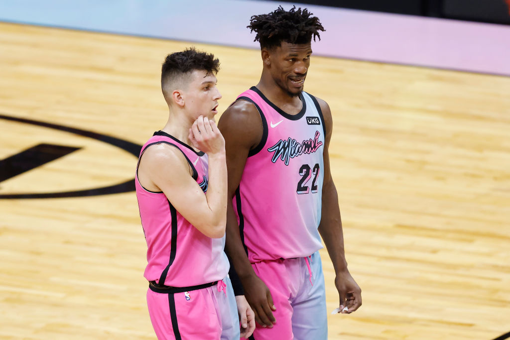 Tyler Herro Jimmy Butler Heat Knicks 2021