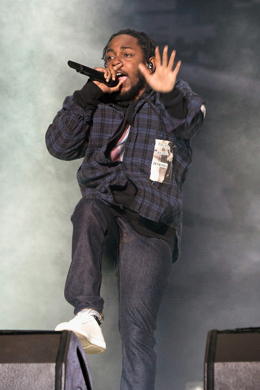 Kendrick Lamar Wearing Enfants Riches Deprimes Frozen Beauties Flannel