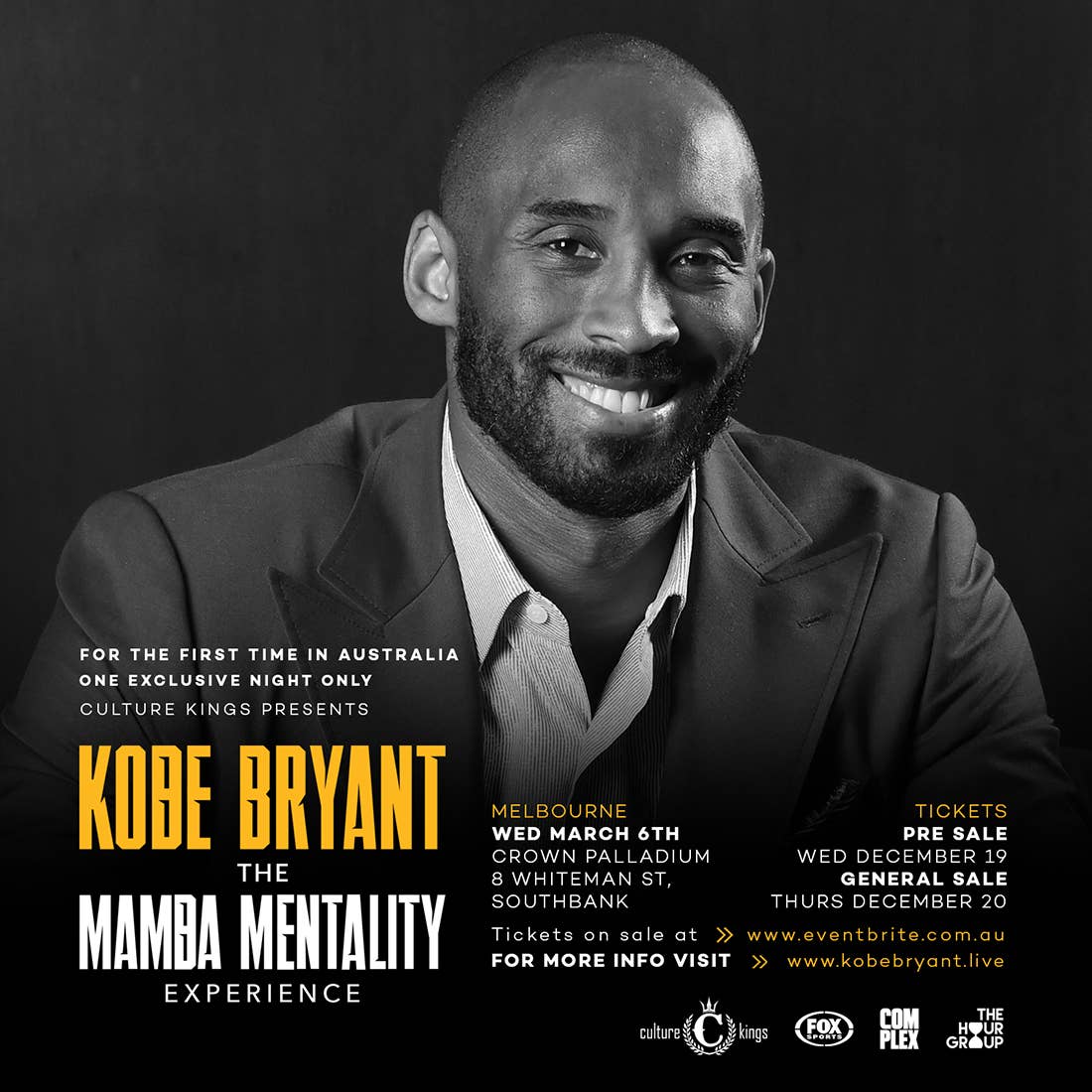 Kobe Bryant the Mamba Mentality Experience in Australia