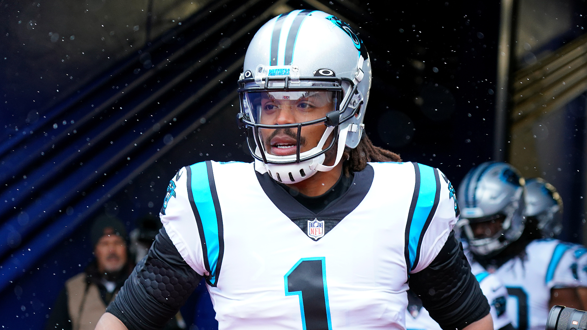 Cam Newton Yells 'I'm Back' Following Panthers Return