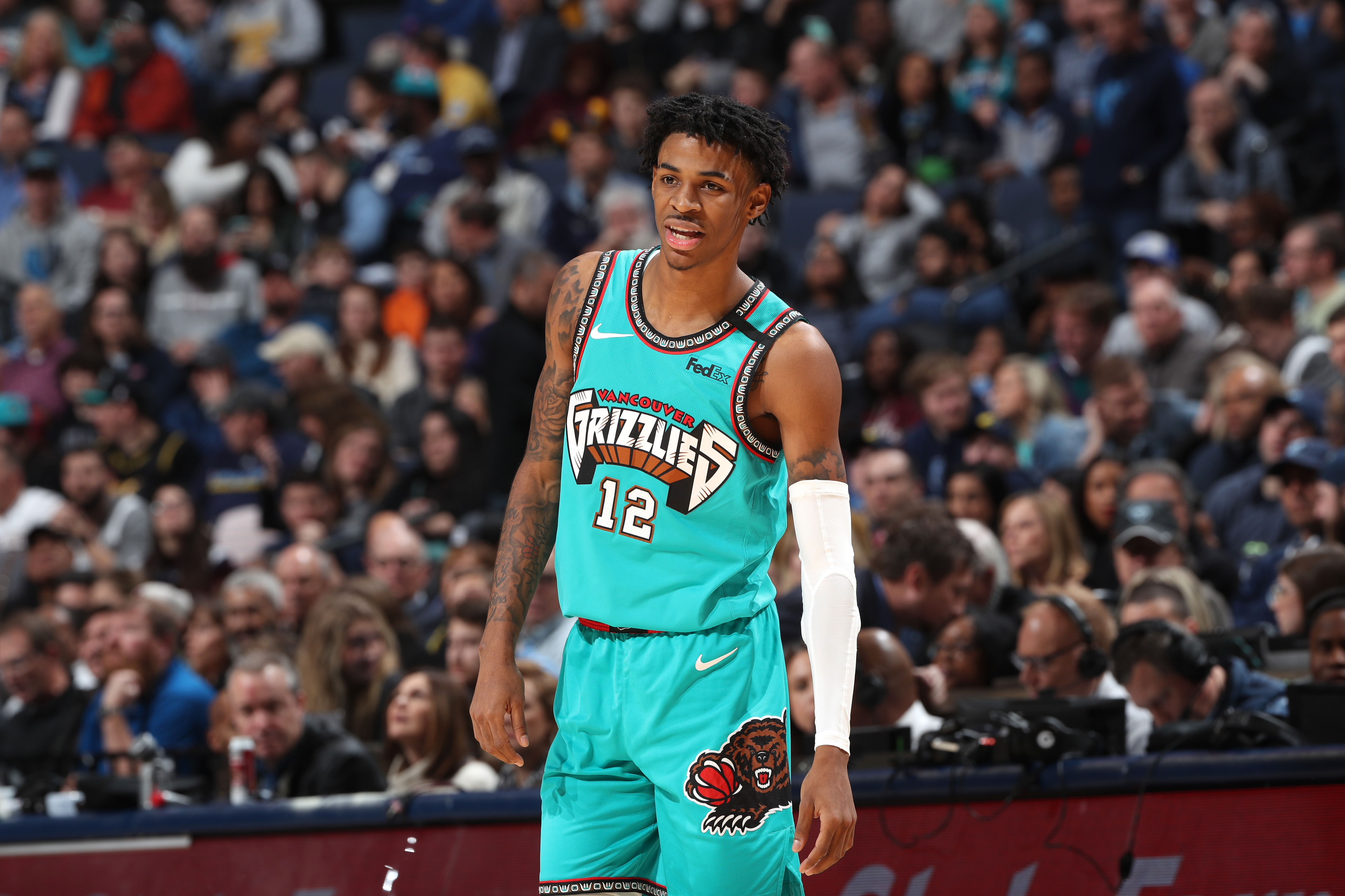 Ja Morant Vancouver Grizzlies Mens Small NBA Jersey