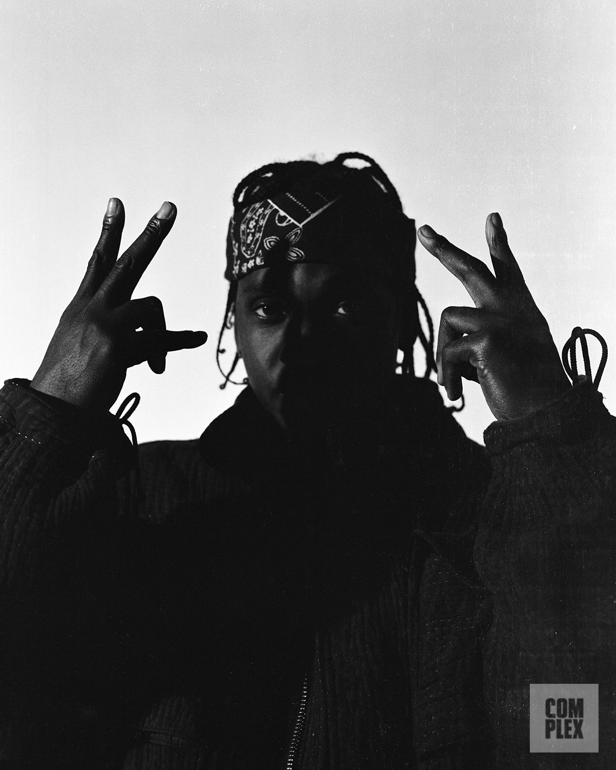 Pusha T poses for his Complex interview