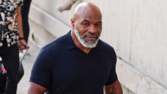 Mike Tyson is pictured at an event
