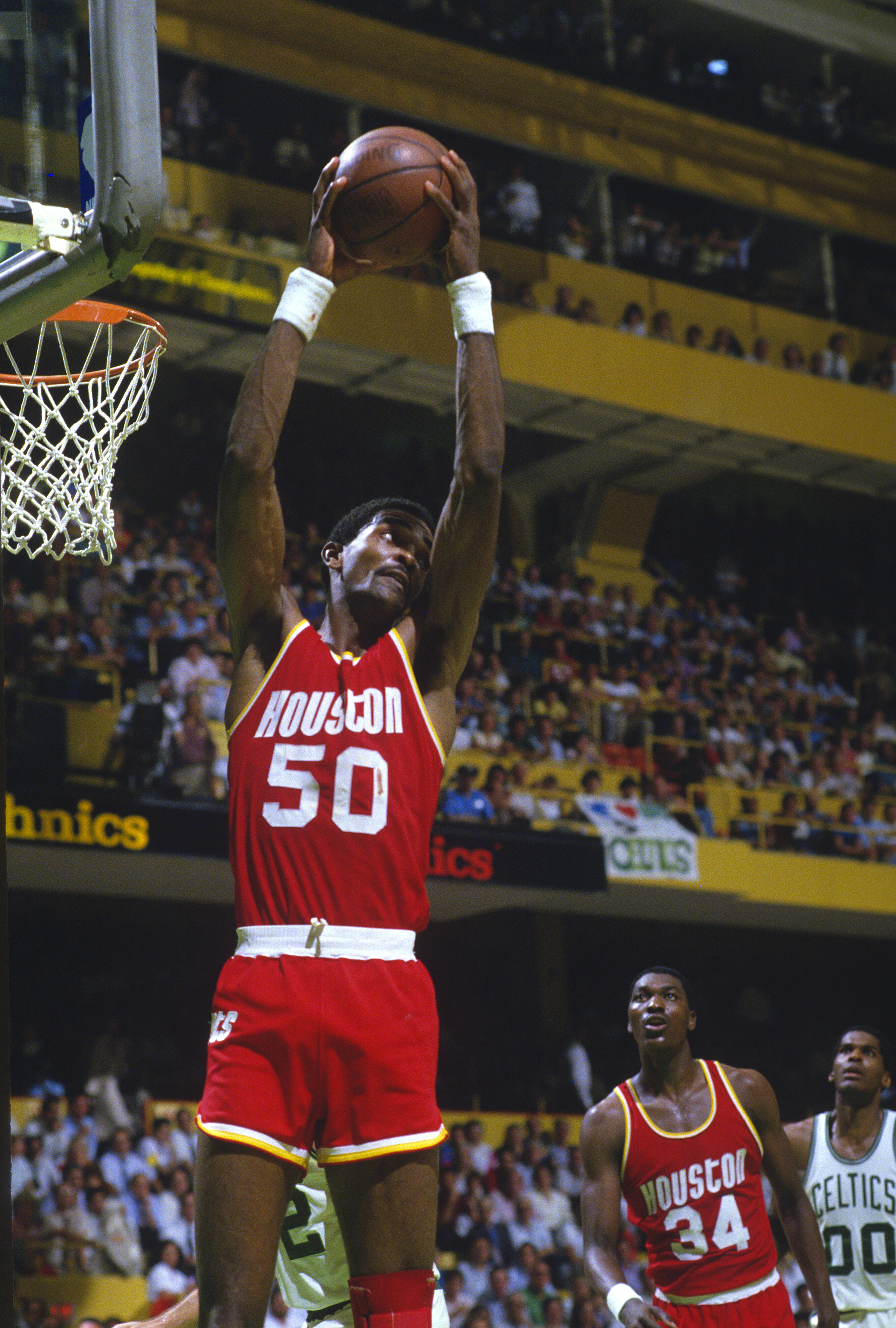 This is a photo of Ralph Sampson in his 1984 season with the Rockets.