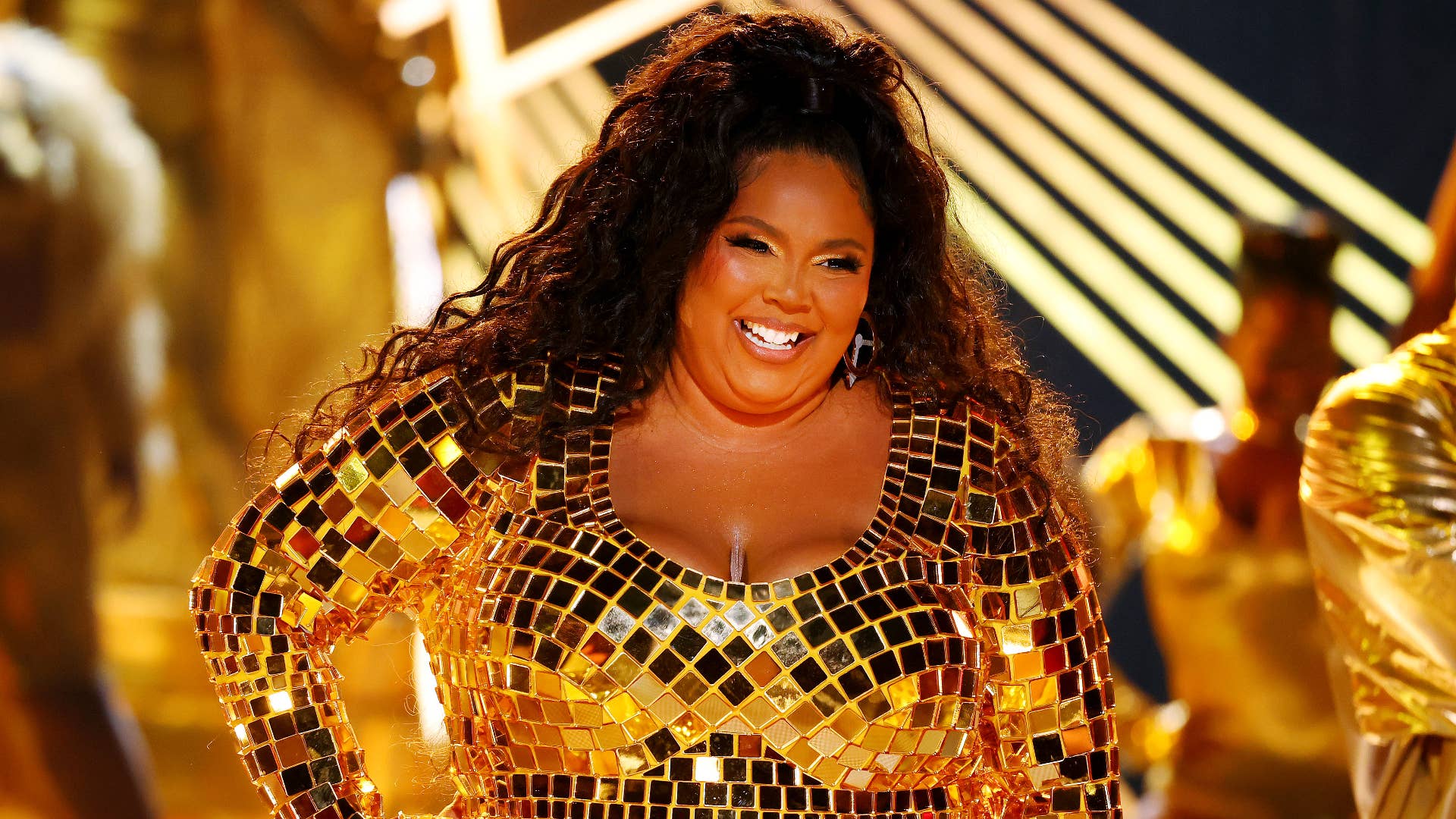 Lizzo performs at the 2022 BET Awards