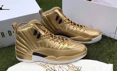 Gold Air Jordan 12s Surface | Complex