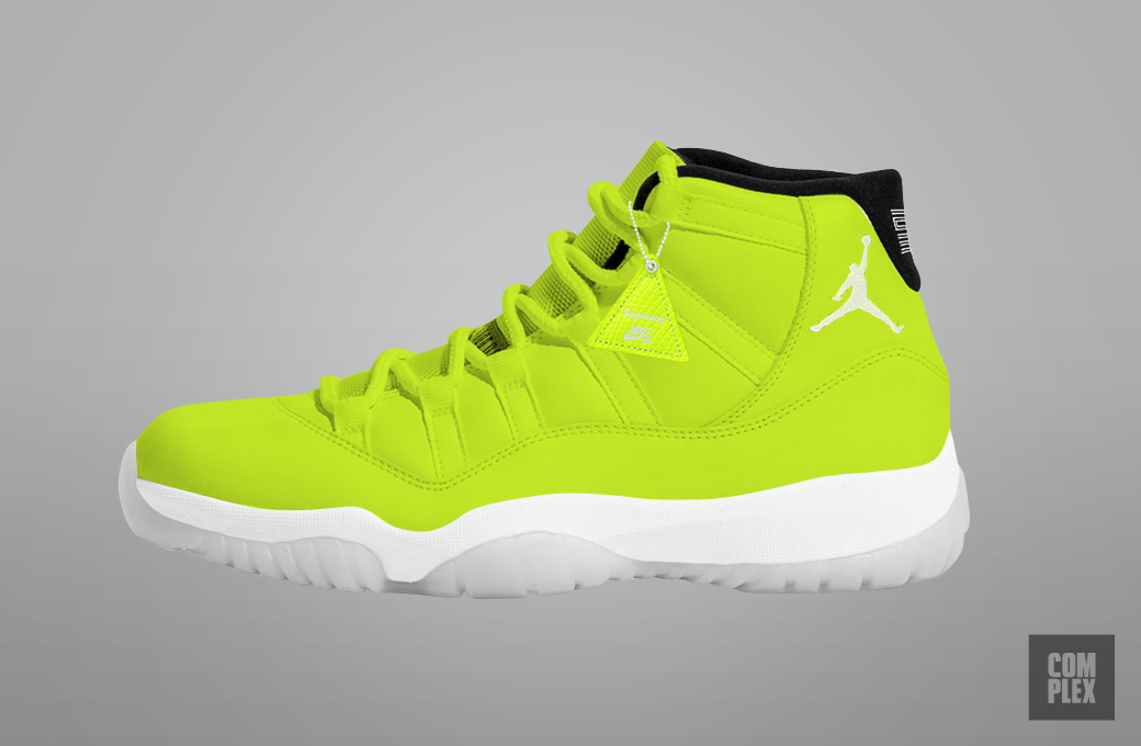 Jordan XI Supreme Photoshop