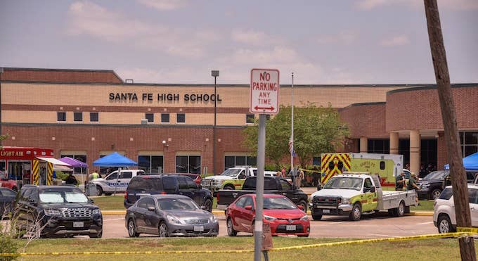 Police at Santa Fe High School