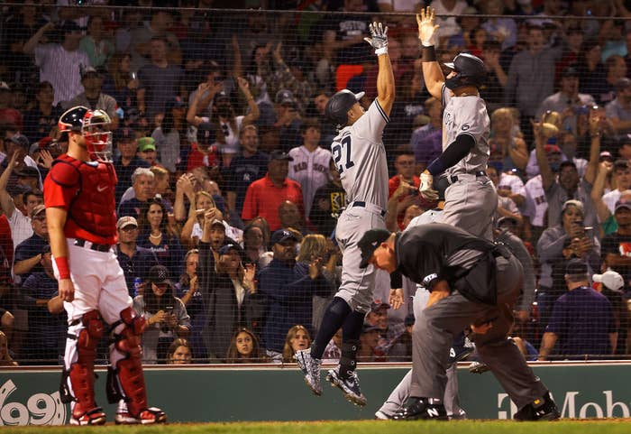 Giancarlo Stanton Aaron Judge Yankees Red Sox 2021