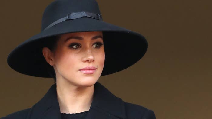 Meghan Markle attends the annual Remembrance Sunday memorial.
