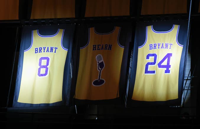 Los Angeles Lakers on X: One last look at the retired jerseys at