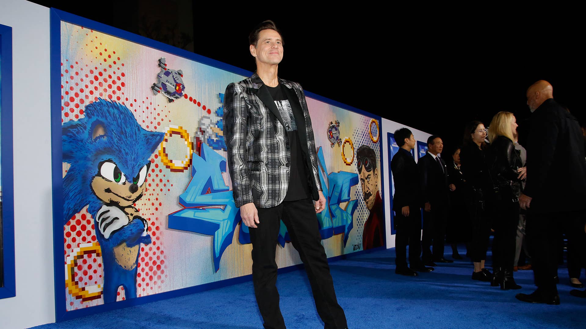 Jim Carrey Sonic premiere