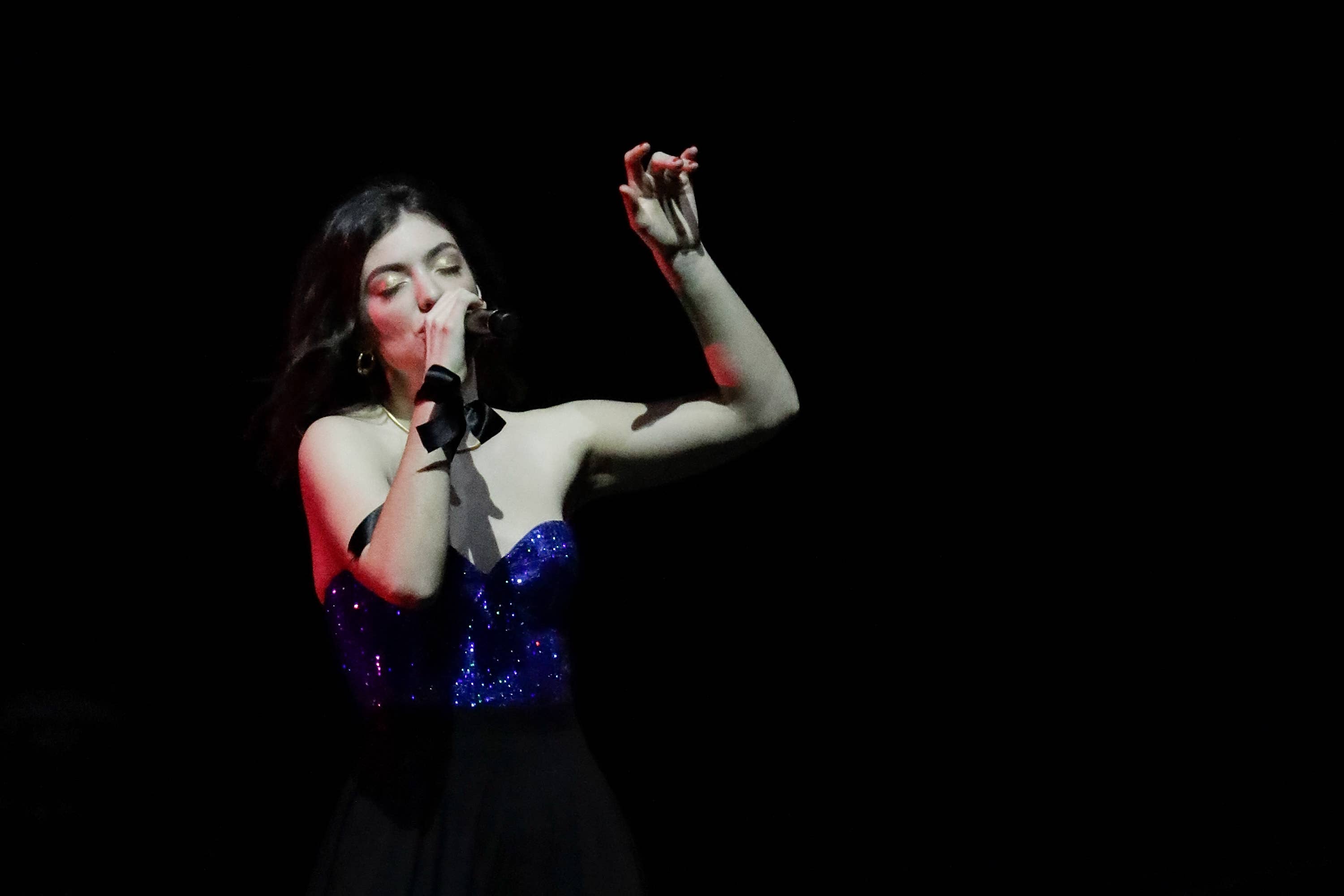 Lorde performing in Melbone, Australia.