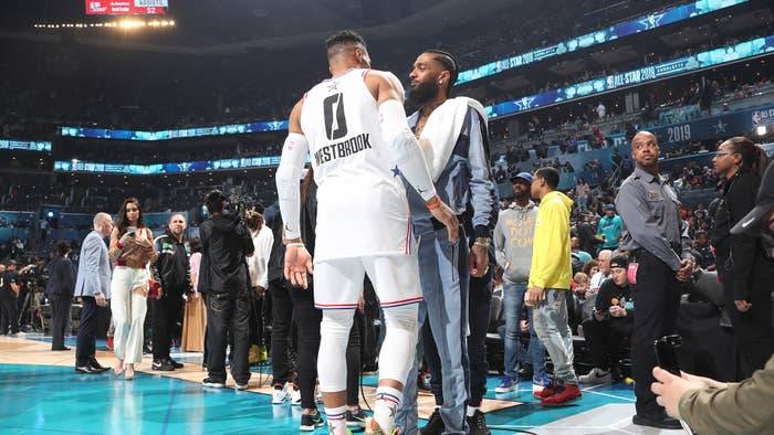 Nipsey Hussle and Russell Westbrook