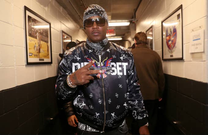 Cam'ron backstage at D'usse Palooza