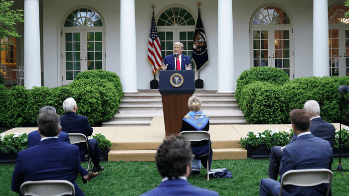 Donald Trump Rose Garden press conference