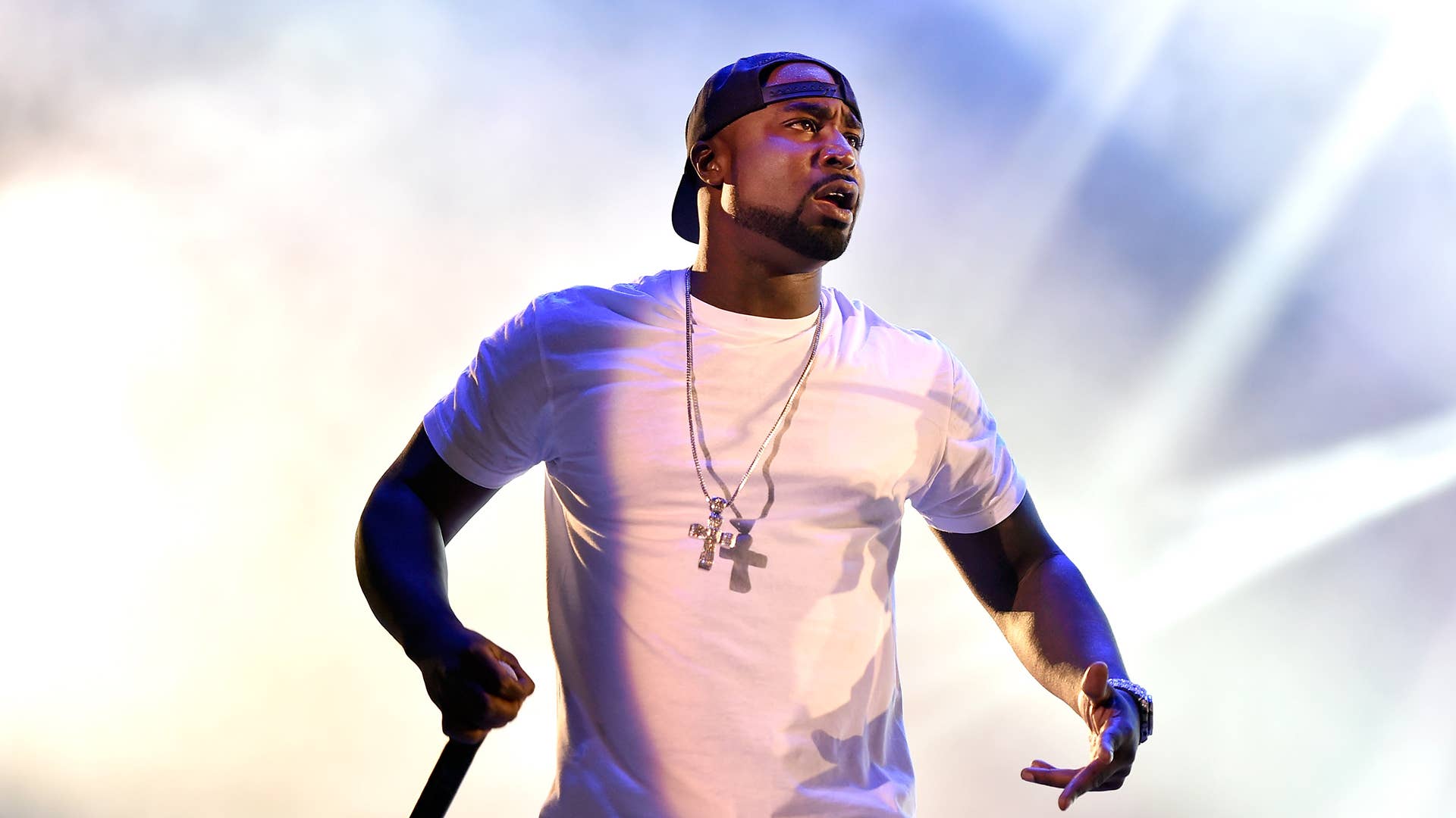 Rapper Young Buck of G-Unit performs at the 10th annual Wine Amplified festival at the Las Vegas Village