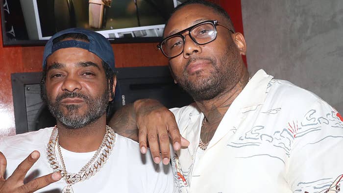 Jim Jones and Maino attend the Jim X Maino Studio Session in 2021