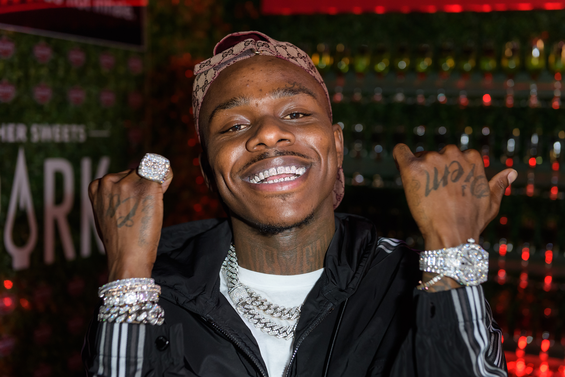 DaBaby Has A Bedazzled Chain Of A Baby