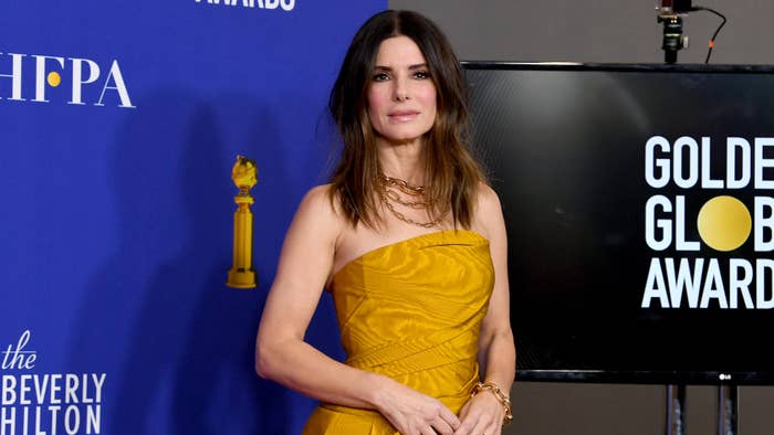 Sandra Bullock at the Golden Globes