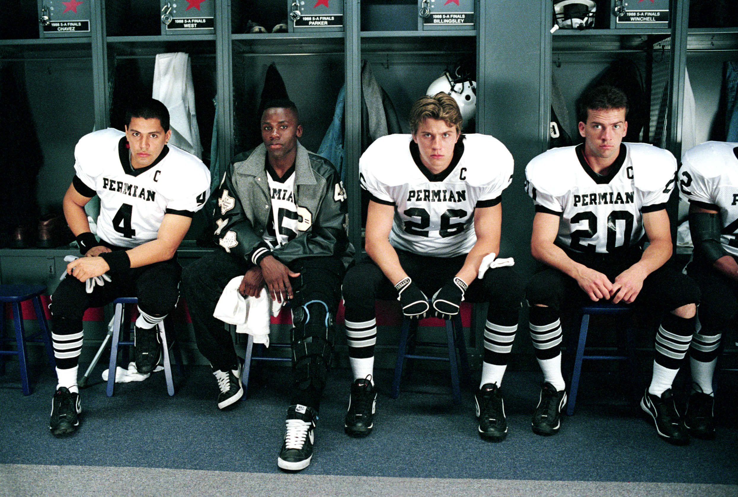 A group of football players.