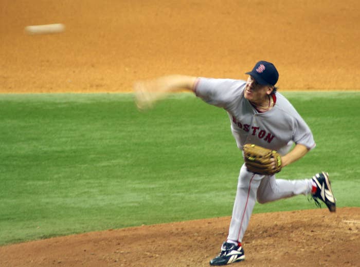 A 2006 photo of Curt Schilling from Wikimedia Commons