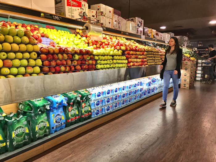 Grocery store in Toronto, Ontario, Canada. Food prices continue to rise in Canada.