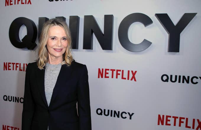 Peggy Lipton attends the premiere of Netflix&#x27;s &quot;Quincy&quot; at Linwood Dunn Theater