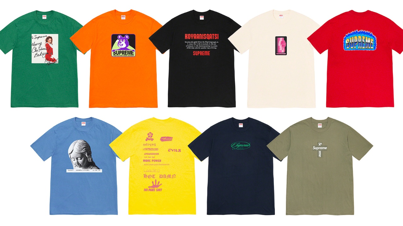 Supreme's Winter 2020 T-Shirt Lineup Includes Tribute to Mariah
