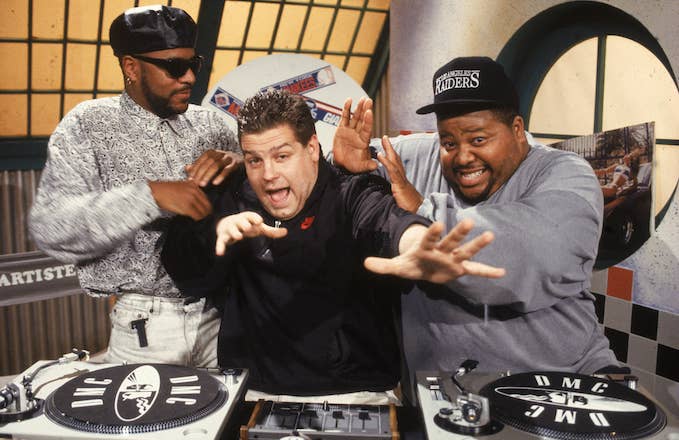 &#x27;Yo! MTV Raps&#x27; producer Ted Demme with hosts Ed Lover and Dr. Dré.
