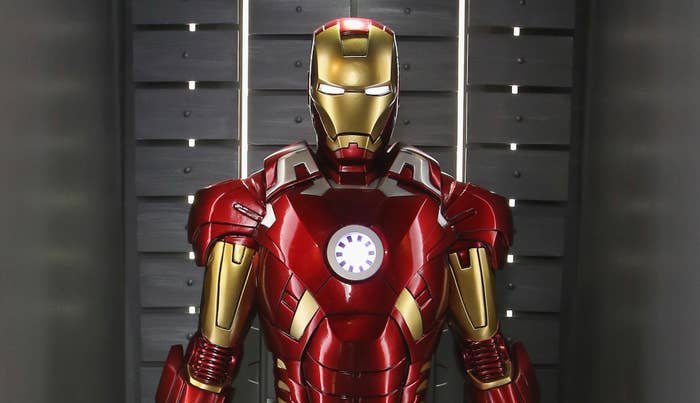 Iron Man armor from a museum