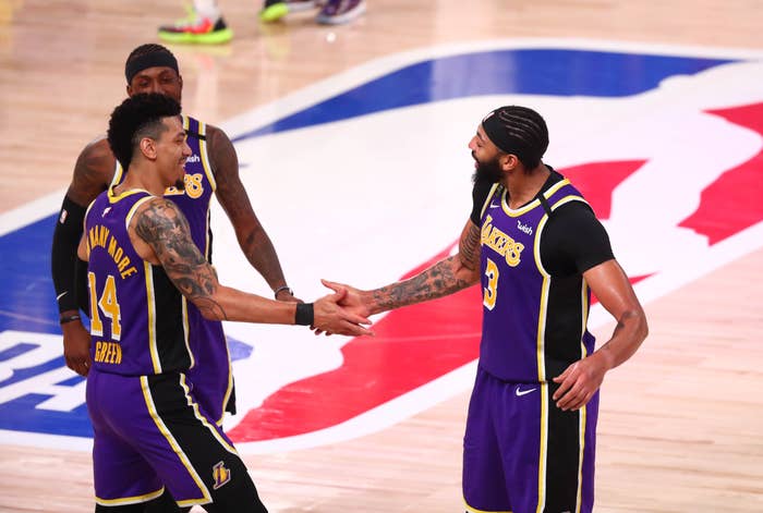 Danny Green Anthony Davis Nuggets Lakers 2020