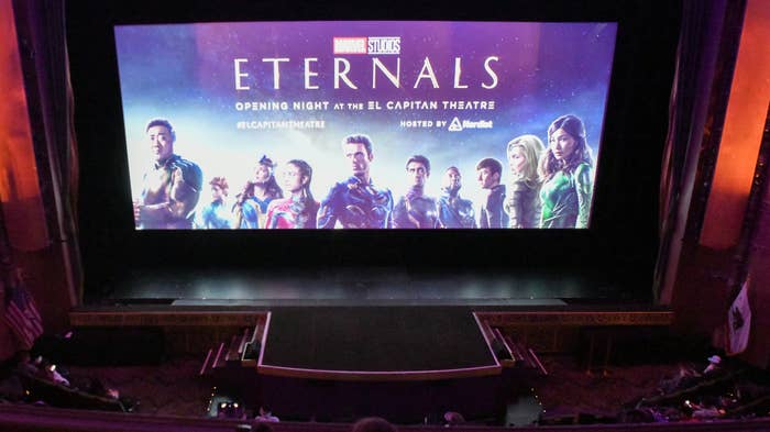 Moviegoers attend opening night event for &#x27;Eternals.&#x27;