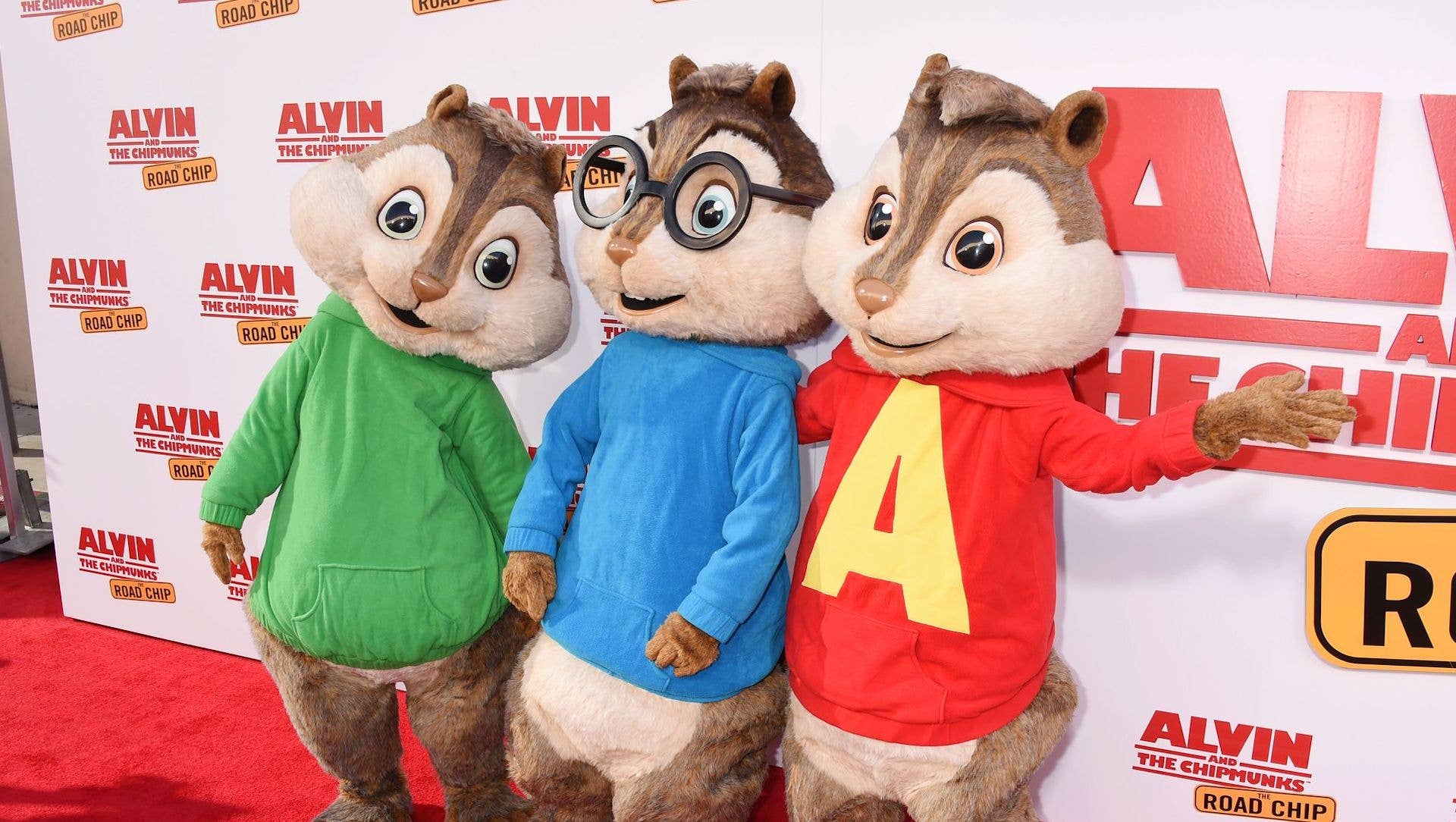 Alvin and the Chipmunks arrive at movie premiere