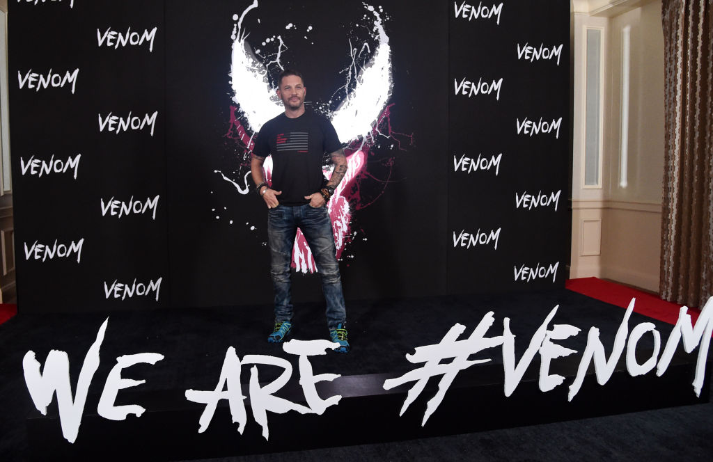 Tom Hardy at an event for Venom