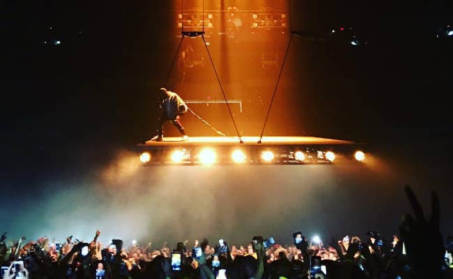 Kanye West's striking 'Saint Pablo' stage.