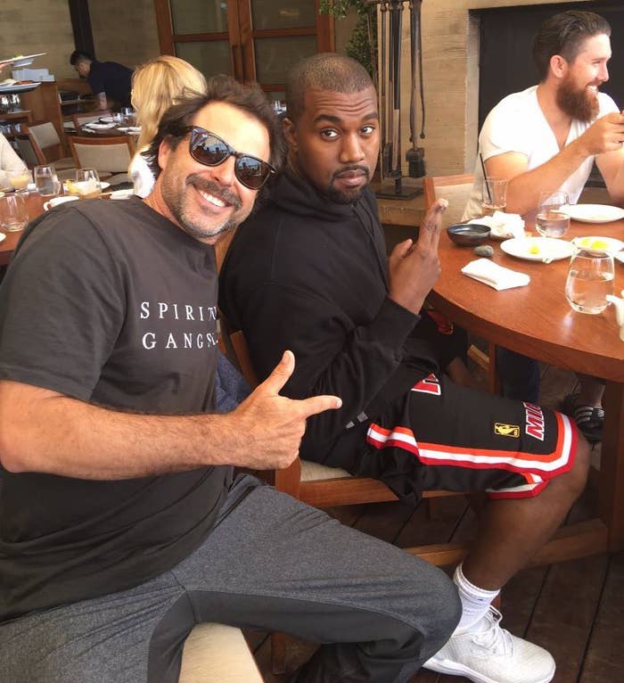 Kanye West Wears White adidas D Lillard 2
