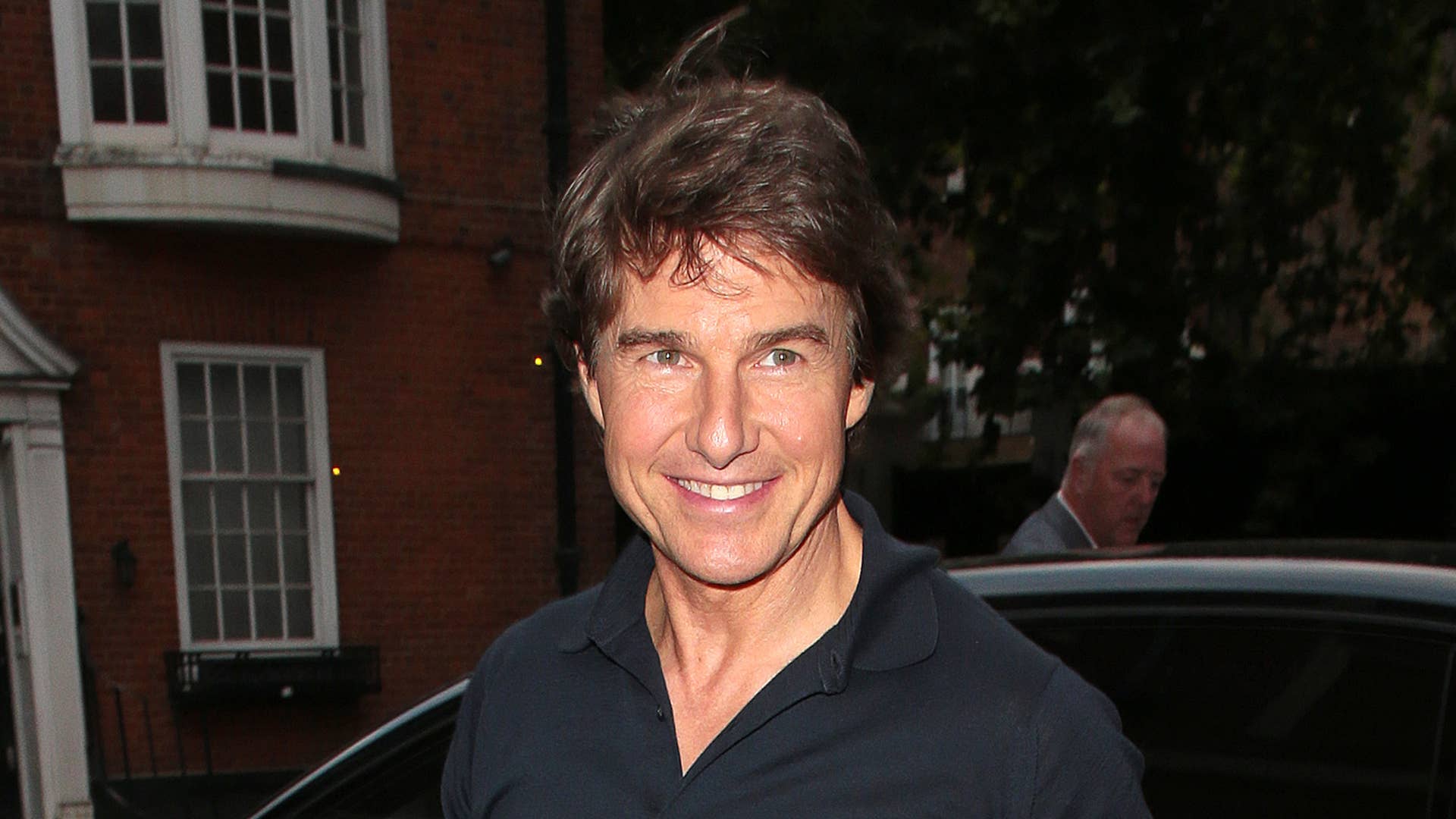 Tom Cruise seen on a night out at The Twenty Two restaurant.