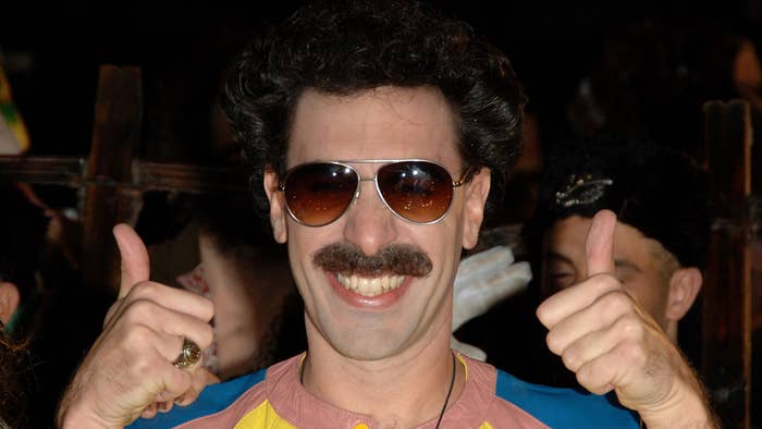 Sacha Baron Cohen as &#x27;Borat&#x27; on the red carpet.