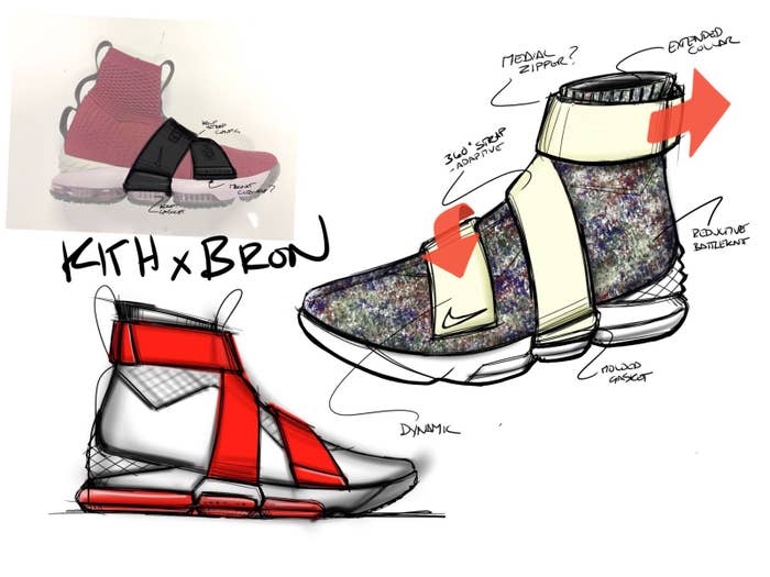 Kith x LeBron sketch