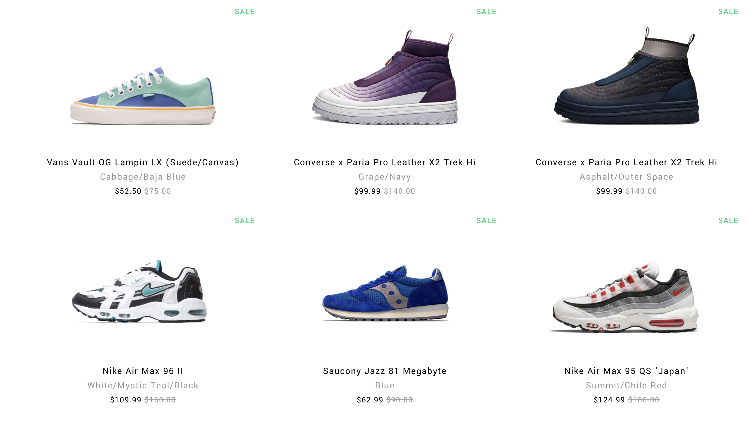 Discount sneaker hot sale shop online