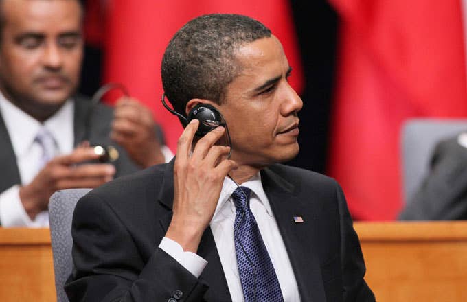 Barack Obama headphones