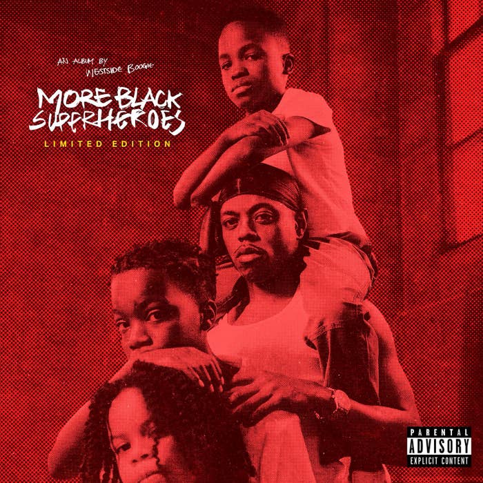 The cover art for Westside Boogie&#x27;s &#x27;More Black Superheroes&#x27; Deluxe