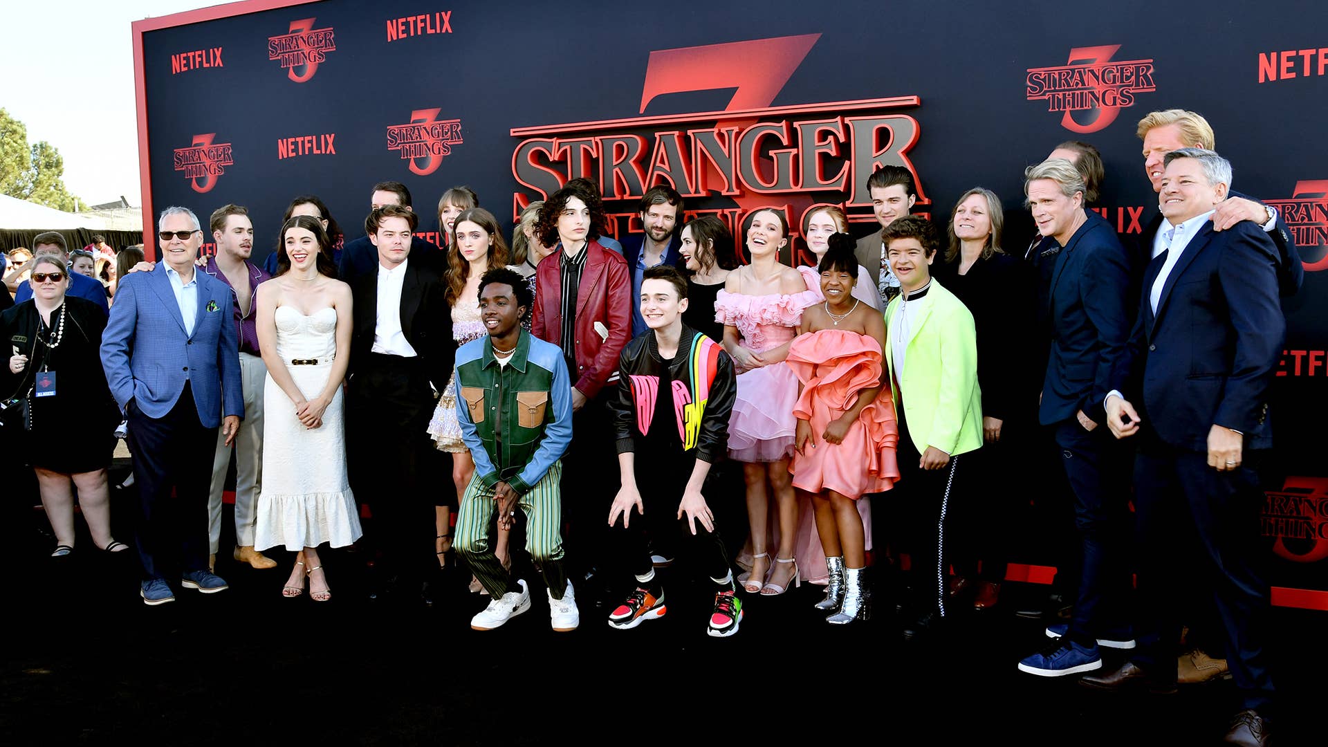 The cast and crew of 'Stranger Things'