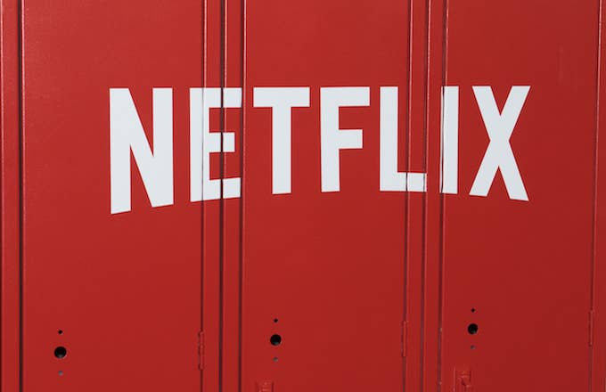 A view of Netflix logo.