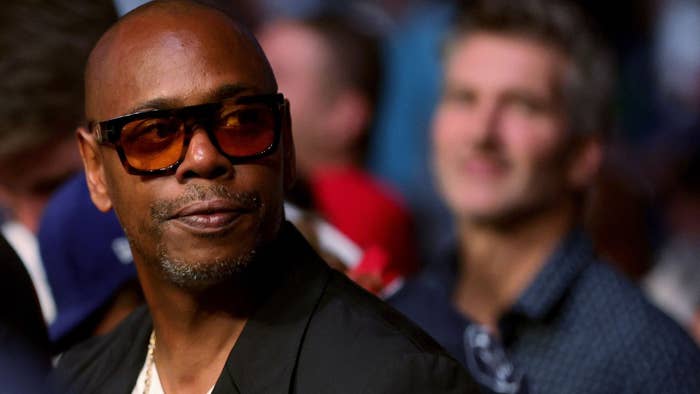 Dave Chappelle looks on during UFC 264