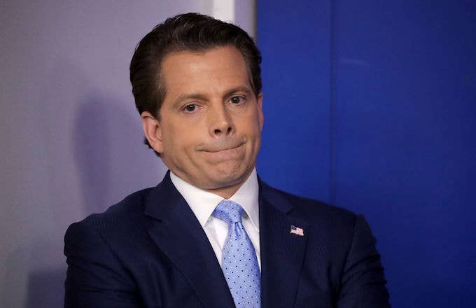 Anthony Scaramucci attends the daily White House press briefing